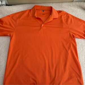 Nike Golf | Men's Orange Polo Shirt Size Large